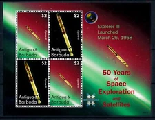 [101234] Antigua & Barbuda 2008 Space travel weltraum Explorer III Sheet MNH