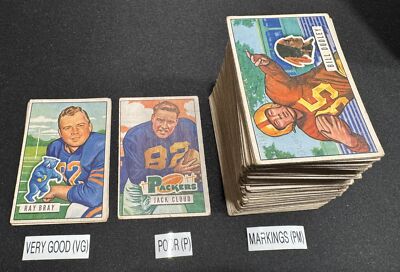 1951 Bowman Football Cards 1-144 (VG/P) - You Pick - Complete Your Set
