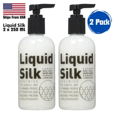USA Seller FREE SHIPPING Liquid Silk 2x 250 ml Personal Lubricant Sex Lube