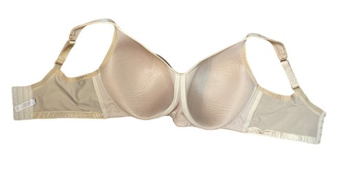 Cacique satin no wire nude adjustable strap full coverage bra size 42F (3D) - Picture 9 of 11
