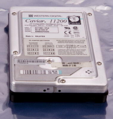 Western Digital AC11200-07LA HDD 1997 Caviar 11200  1750003219 IDE / PATA