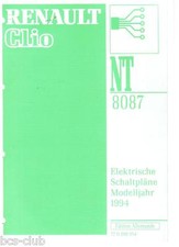 RENAULT CLIO I MJ 1994 QUADRI ELETTRICI OFFICINA MANUALE ELETTRICO