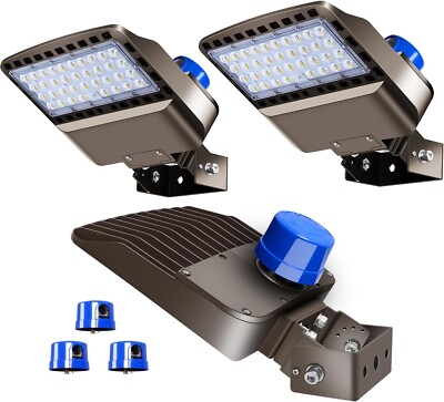 BIRITALO 22500lm LED Parking lot Light Trunnion Dusk to Dawn 150W LED Flood Lig