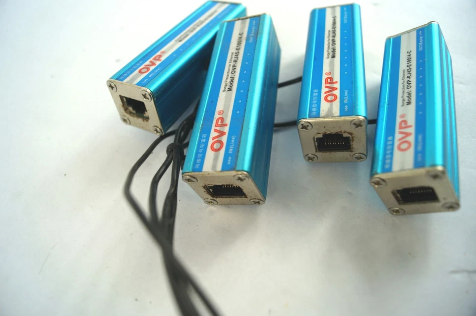 LOT (4) OVP OVP-RJ45-E100/4-C Surge Arrester Ethernet LAN Surge Protector B341 - Image 2 of 4