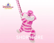 Disney authentic 2024 Cheshire cat plush shoulder bag shanghai disneyland