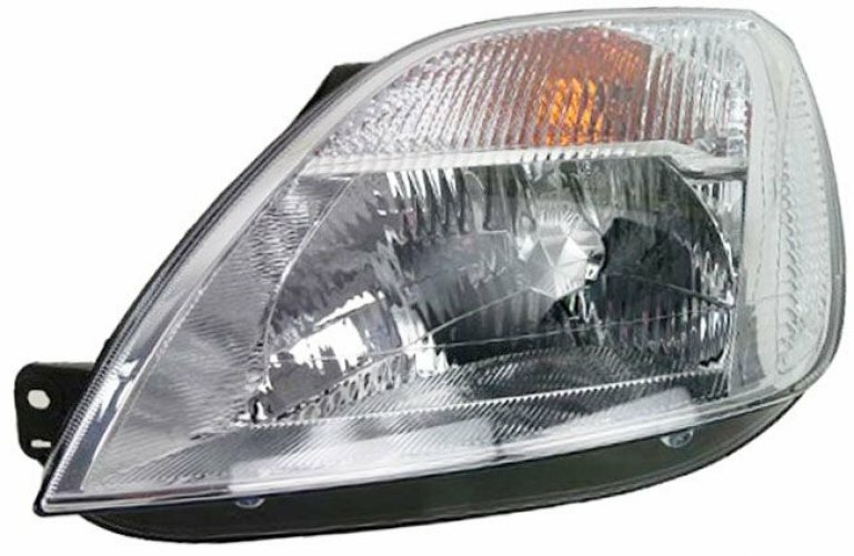 Phare avant gauche pour Ford Fiesta 2002-2006 optique haute résistance en polycarbonate
