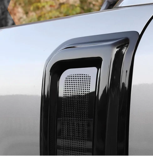Air Wing Cover Trim For Land Rover Defender 2020-2023 Glossy Black Side Fender - Foto 3 di 4