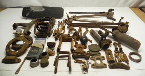 VINTAGE FORD V8 MODEL A LARGE VARIOUS PARTS LOT USED PRE-OWNED WORN ALL INCLUDED