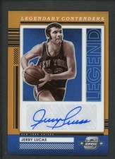 2021-22 JERRY LUCAS 09/25 AUTO PANINI CONTENDERS OPTIC LEGENDARY ORANGE