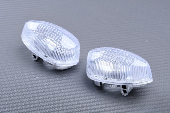 Caches clignotants LED clairs haute visibilité pour carénage Yamaha YZF-R6 2005