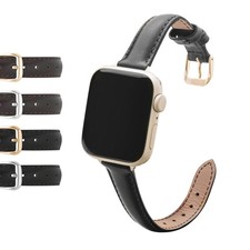 Slim Womens Leather Strap for Apple Watch Band Short Regular Long All Sizes