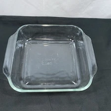 Pyrex Clear Glass 222-R 8x8x2 Brownie Cake Baking Pan Casserole 2qt-2l