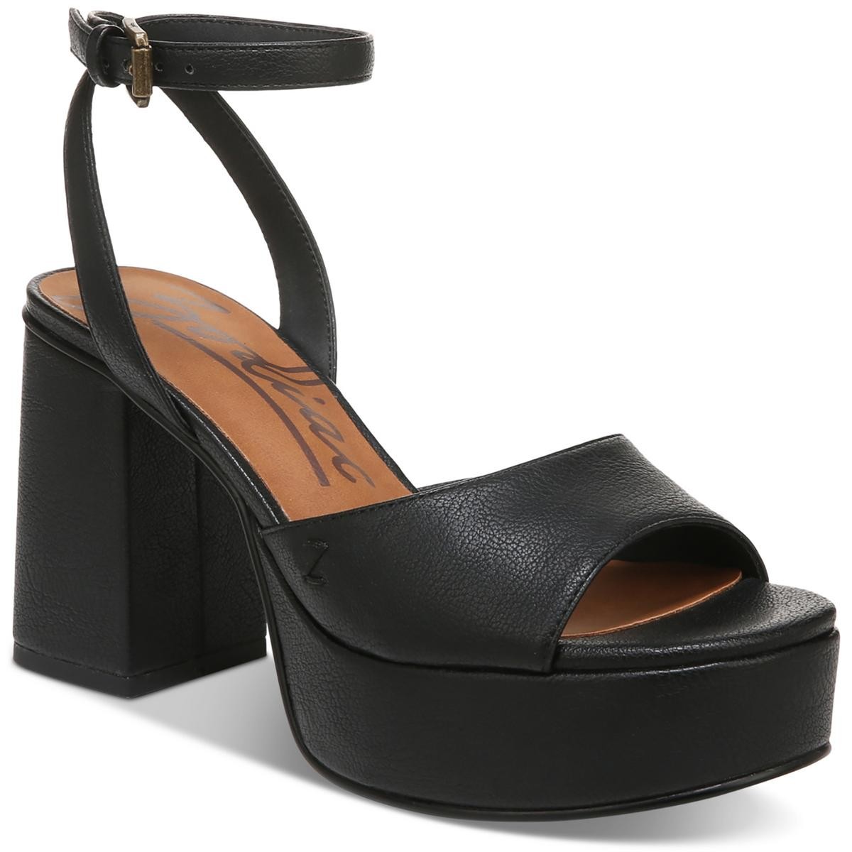 Zodiac Womens Priya Black Denim T-Strap Sandals Shoes 75 Medium BM BHFO 7522 3490₽