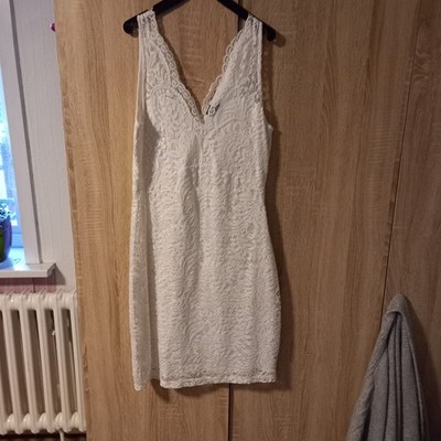 Vera Moda Kleid Gr.M Weiß Mit Netz