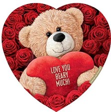Elmer Chocolate Valentine's Day Teddy Bear Heart Shaped 12 Ounces