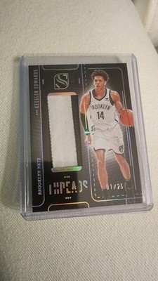 2024-25 Silhouette Threads Kessler Edwards Game Used Patch 1/25 First On Print
