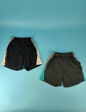 Xersion Boys Size XS 6/7 Black Gray Blue Quick Dri Shorts For Play / Lounge Fair