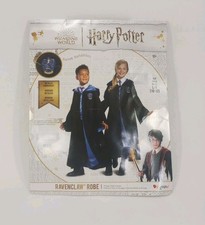 Harry Potter Ravenclaw Robe Costume Youth Large 10-12 Black Blue Hooded Disguise