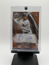 2024 Topps Chrome Black - Autographs RC Dane Myers #CBA-DMY Orange Refractor /25