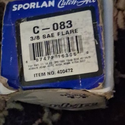 Sporlan Filter Drier C-083 400472 3/8'' SAE Flare HVAC 3/8 in Connection