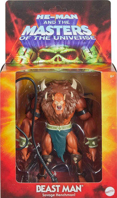 HE-MAN MASTERS OF THE UNIVERSE ORIGINS CARTOON BEAST MAN ACTIONFIGUR NEU!