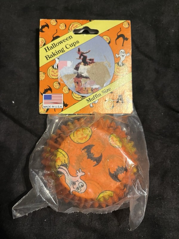 NOS Acme International Halloween Baking Cups (50) Ghosts Bats Jack-o-lanterns