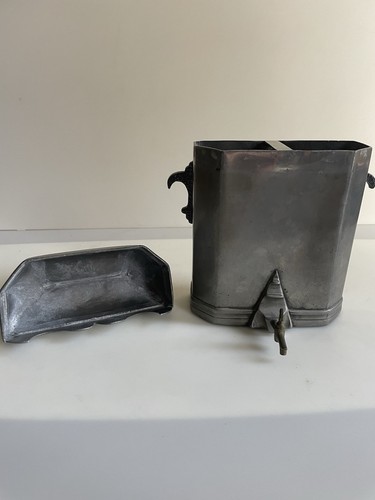 Antiker Zinn Lavabo ** Vintage Wandarmatur ** Anfang 19. Jahrhundert ** - Bild 14 von 19