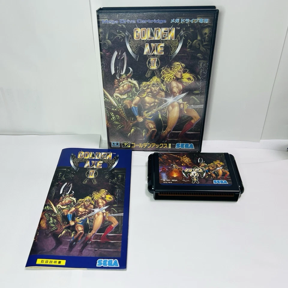 Golden Axe 2 II SEGA MEGA DRIVE CIB Manual COMPLETE Japan NTSC-J - Image 2 of 4
