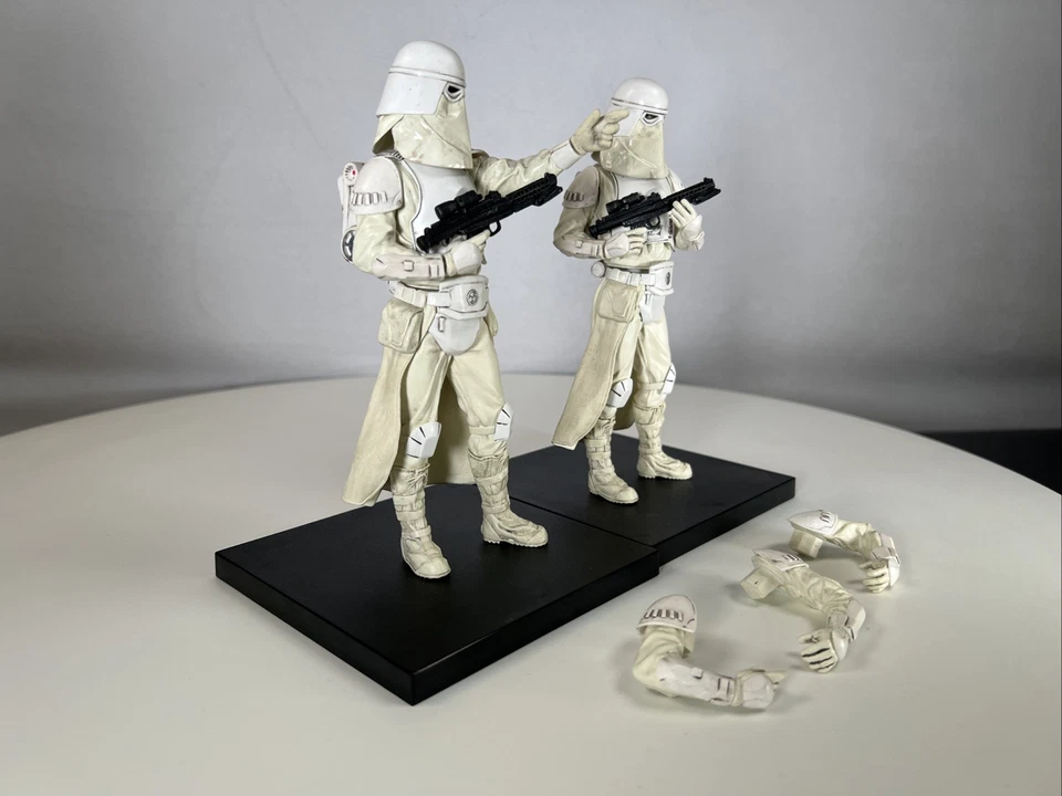 Star Wars Kotobukiya ARTFX Snowtrooper Lot – 2 Figures + Extra Arms Loose ESB - Image 2 of 4