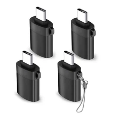 USB C to USB Adapter 4 Pack,USBC Male to USB A 3.0 Female OTG Adapter, Type C...