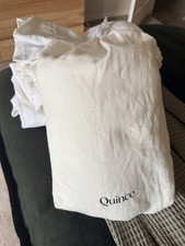 Quince European Linen Deluxe Bedding Bundle In Ivory