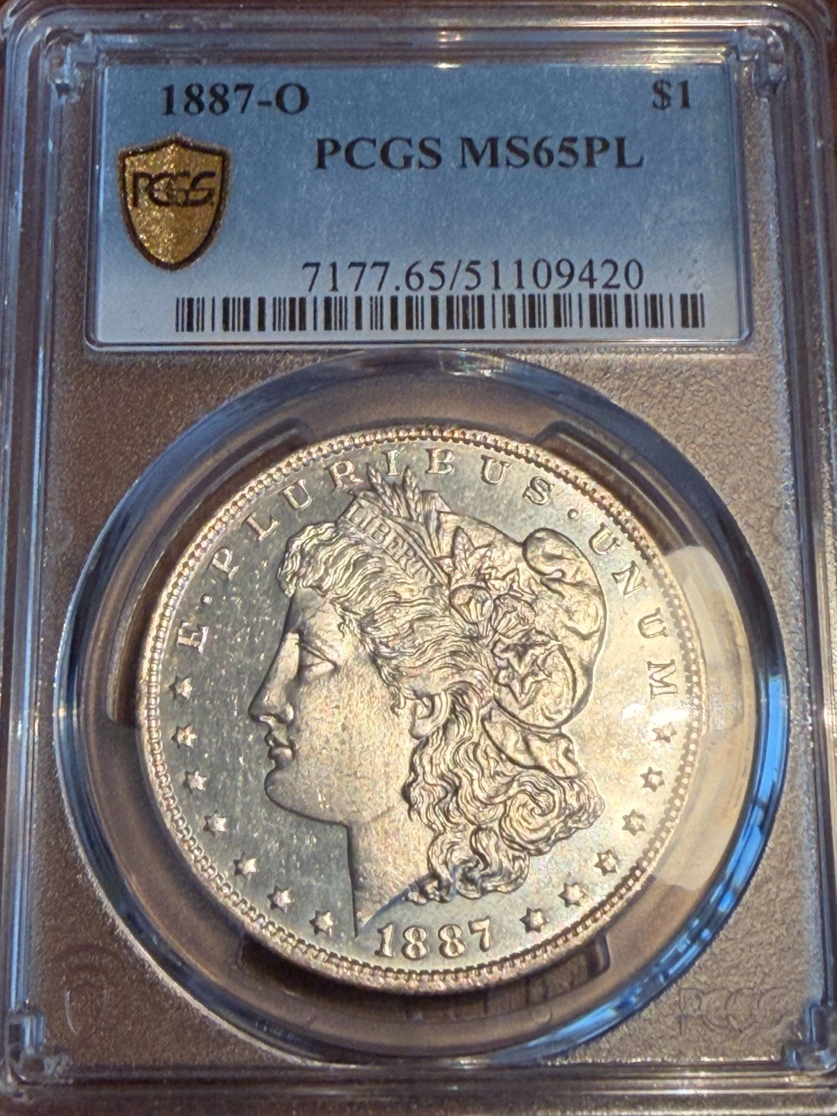 1887-O Morgan Silver Dollar PCGS MS65 PL Proof Like
