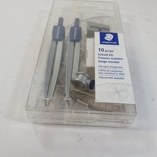 Staedtler School Kit Compass, 2 Triangle, Pencil, Ruler