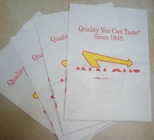 LOT (4) VINTAGE IN N OUT BURGER BAGS 8.5" X 12" *Possibly An Employee Gift READ*