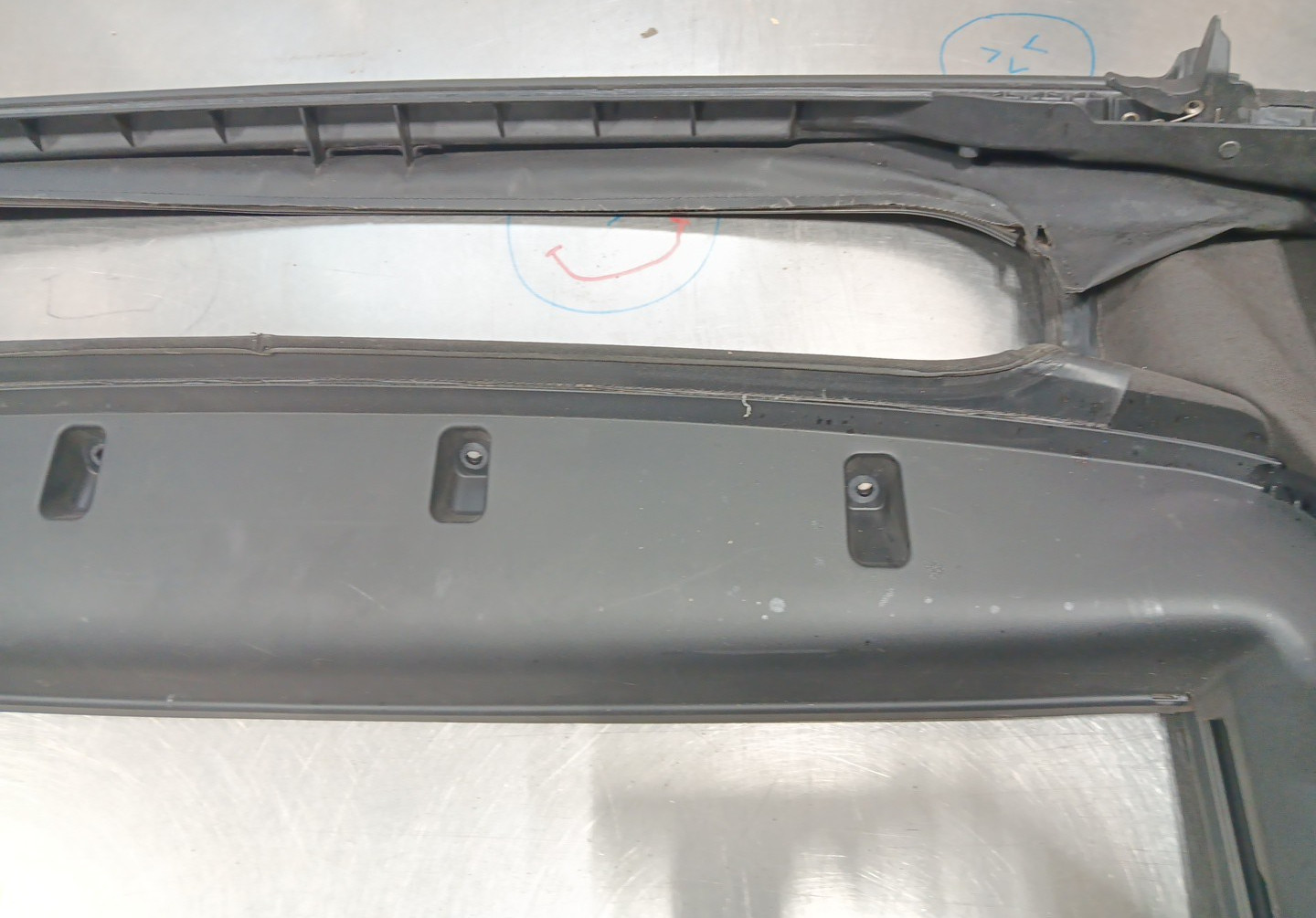 SMART FOR TWO BRABUS CONVERTIBLE 2009 CANVAS OE REAR SOFT TOP 0007135V006C48X00
