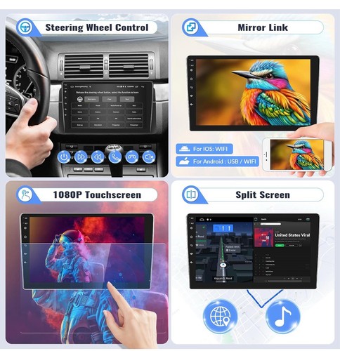 SIXWIN Android Car Stereo for Chevy Aveo Sonic 2011-2015 w/CarPlay Auto Mirror - Picture 7 of 7