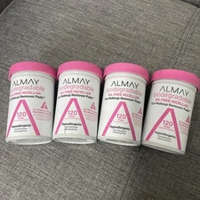 4pk Almay Hypoallergenic Oil Free Eye Makeup Remover Pads Sealed teen ladies 480