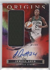 2023 Panini Origins WNBA Jersey Red 49/49 Jewell Loyd #JA-JWL Auto 6ns