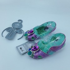 Disney Ariel Costume Footwear Shoes US 7/8 Purple Green Ruffle For Kids Age 2 