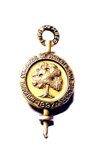 National Congress of Parents & Teachers Association Life Member Key Tie Tack Pin