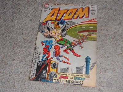 1963 The Atom DC Comic Book #7 - 1st Hawkman/Atom Team-Up!!!