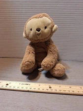Carters Child of Mine Brown Monkey Rattle Plush