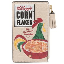 Anya Hindmarch "Cornflakes" Zip Card Case, Capra in Chalk, 5050925182911