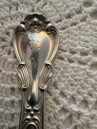 Gorham Chantilly Sterling Silver Tablespoon Serving Spoon”F” monogram