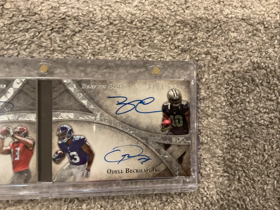 Sammy Watkins, Mike Evan’s, Brandin Cooks, Obj Rookie Booklet Auto 10/10 2014!🔥 Foto 4 de 4