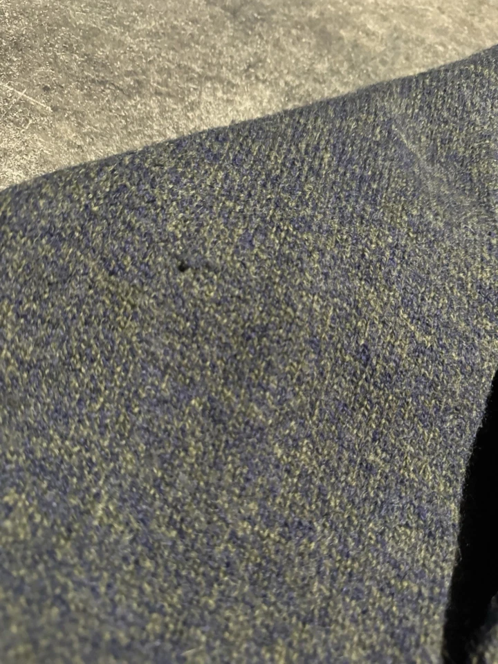 Vintage Gap Shetland Wool Knit Blue Green Sweater Crewneck XL Made In England - Image 3 of 4