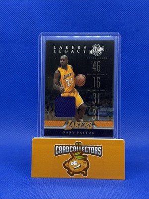 2009-10 Panini Season Update - Lakers Legacy Gary Payton #7 Materials (MEM)