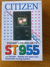Vintage Citizen ST955 Pocket LCD Colour TV, Unused, Boxed, Made In Japan