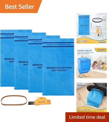 4-Count Reusable Wet Dry Vac Filter for Stinger, Workshop, Craftsman Models