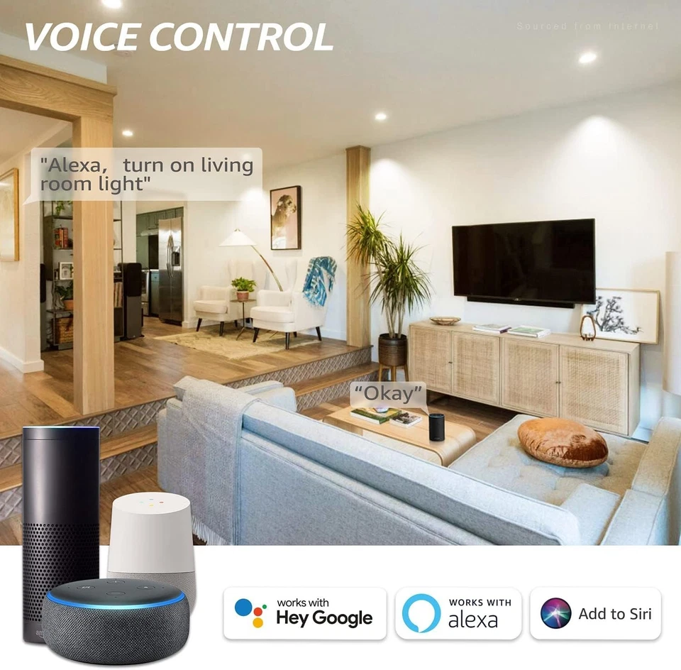 4 Pack PAR30 WiFi Smart Spotlight Bulbs, RGB LED Color Changing Light, Tunable - Image 2 of 4